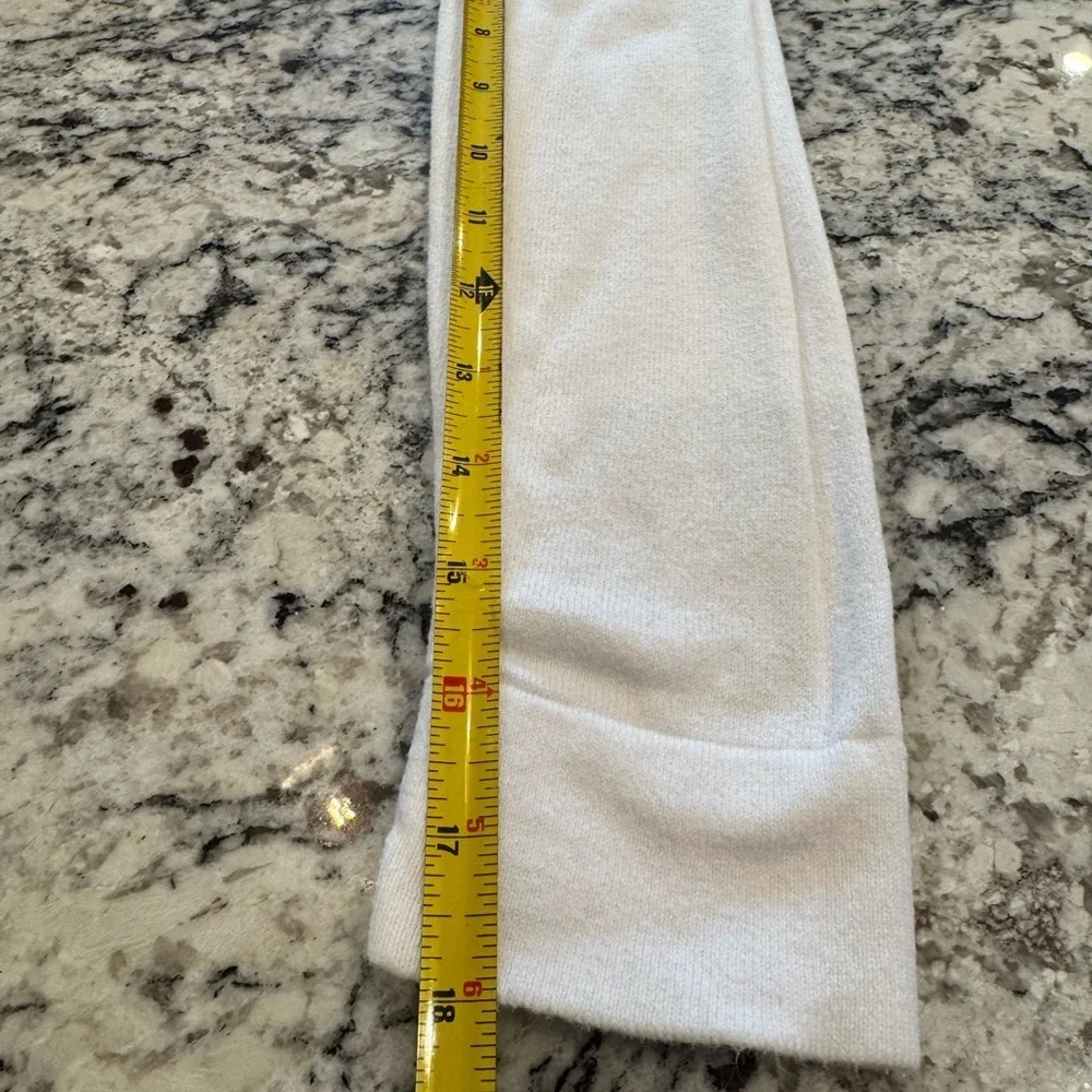 J.Crew LOVE Tennis Sweater Small White Cotton Re-Imagined